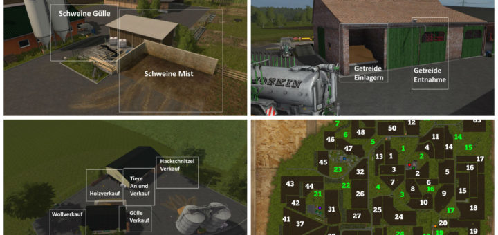 Мод карта Ebsdorfer Heide Map v 1.0 Farming Simulator 2017