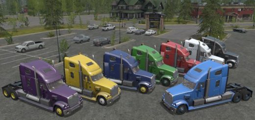 Мод тягач Freightliner Coronado v 1.1 Farming Simulator 2017