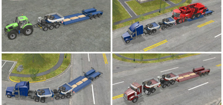 Мод трал Goldhofer StzVp3 Lowboy v 1.3 Farming Simulator 2017