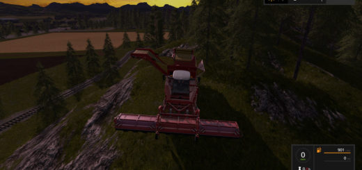 Мод комбайн Grimme Tectron 415 v 2.0 Farming Simulator 2017