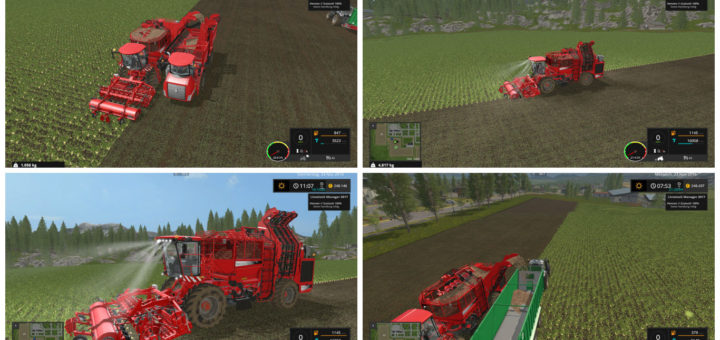Мод комбайн Holmer TerraDos T4-30 v 3.1 Fix Farming Simulator 2017
