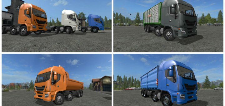 Мод грузовик Iveco Hiway HKL 8x8 v 2.0 Farming Simulator 2017