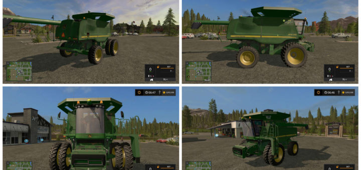 Мод комбайн John Deere 9770 W/NO Headers v 1.0.1 Farming Simulator 2017