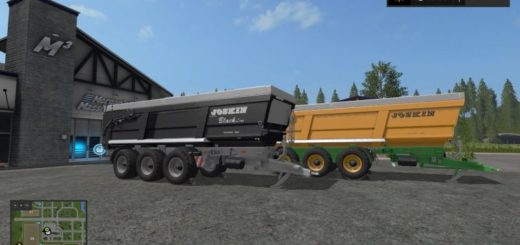 Мод прицеп Joskin Trans Space 8000 BlackLine Farming Simulator 2017