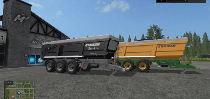 Мод прицеп Joskin Trans Space 8000 BlackLine Farming Simulator 2017