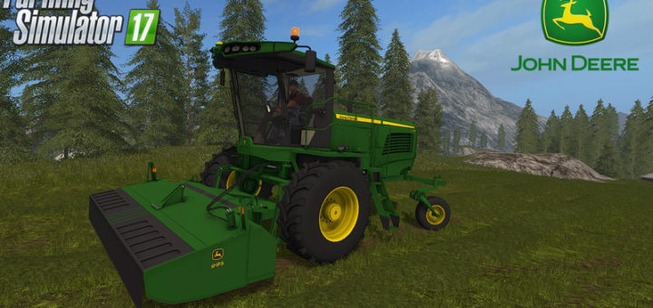 Мод John Deere W260 Windrower Pack v 1.2 Farming Simulator 17