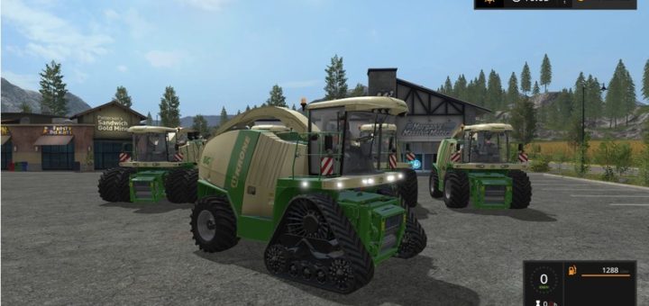 Мод комбайны Krone BiGX 700 - 1100 V 1.1.0.1 Farming Simulator 2017