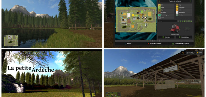 Мод карта La petite Ardeche v 1.5 Farming Simulator 2017