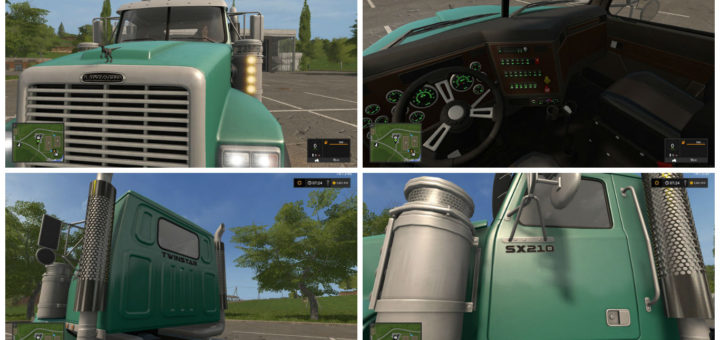 Мод тягач Lizard SX 210 TwinStar v 1.3.0.1 Farming Simulator 17