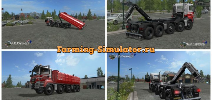 Мод грузовик MAN A Helmer HKL v 2.2 Farming Simulator 17