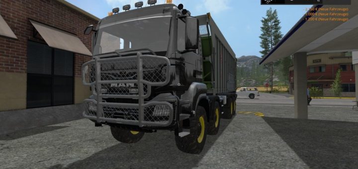 Мод грузовик MAN TGS with Fliegl extension v 1.7.4 Farming Simulator 2017