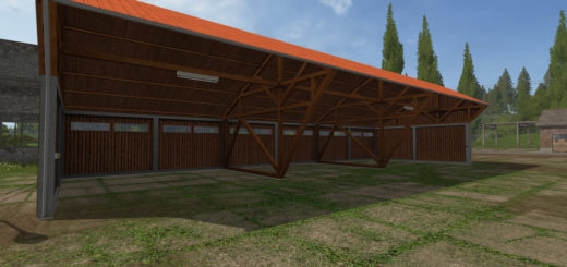 Мод навес Machinery shelter with lighting v 1.0 Farming Simulator 2017