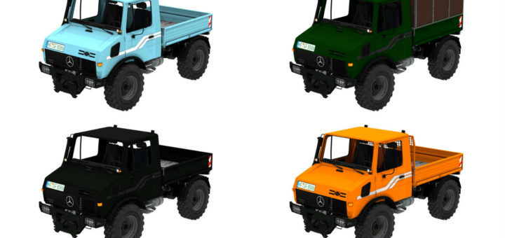 Мод Mercedes Unimog 1600 4 Variants V 1.0 Farming Simulator 2017