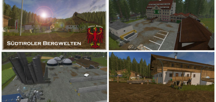 Мод карта Sudtiroler Bergwelten V 3.0 Farming Simulator 17