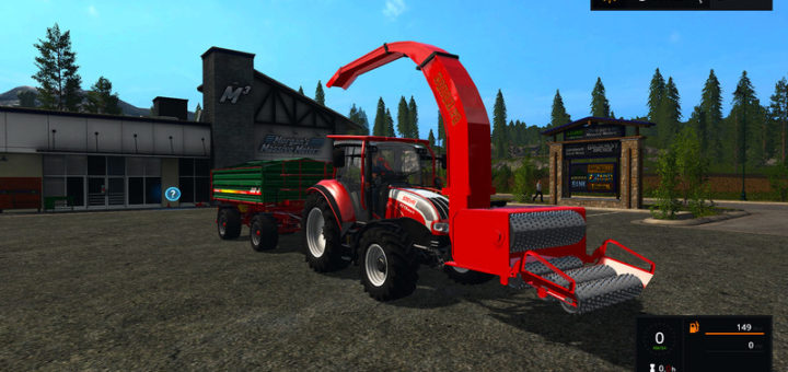 Мод щеподробилка Wood Crusher V 1.2 Farming Simulator 2017