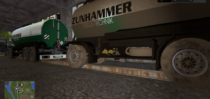 Мод бочка Zunhammer Slurry Transportation v 1.0 Farming Simulator 2017