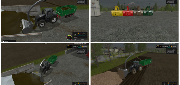 Мод фрезерный погрузчик Silage cutter v1.1 Fix Farming Simulator 2017