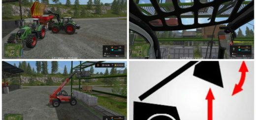 Мод скрипт Frontloader Display V 1.1 Farming Simulator 2017