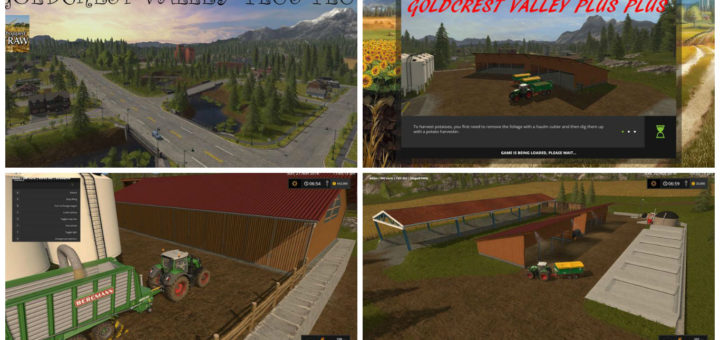 Мод карта Goldcrest valley plus plus V 1.9 Farming Simulator 2017