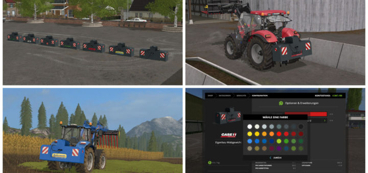 Мод противовес Homemade weight 3T v 1.0 Farming Simulator 17