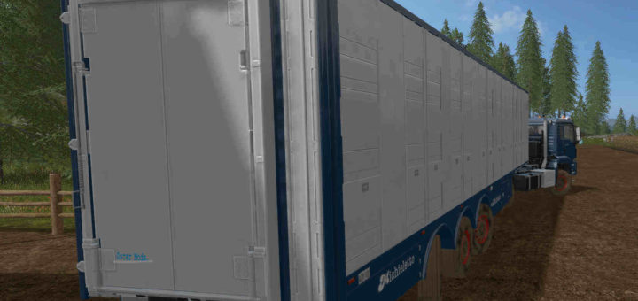 Мод прицеп Michieletto AM19 Livestock Trailer v 1.0 Farming Simulator 17