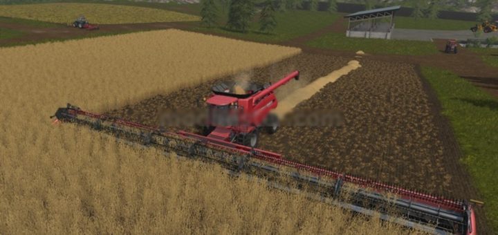 Мод жатка CASEIH 3162 90FT v1.0 Farming Simulator 2017