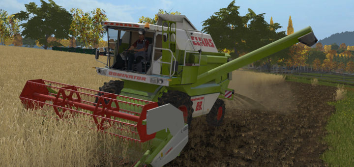 Мод комбайн Claas Dominator 88s V1.0.0.1 Farming Simulator 17