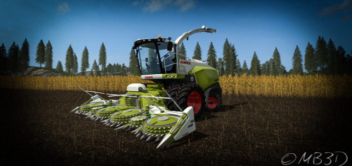 Мод комбайн Claas Jaguar 800 V 1.1 Farming Simulator 2017
