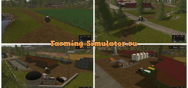 Мод карта Goldcrest valley plus plus V 2.4 Farming Simulator 17