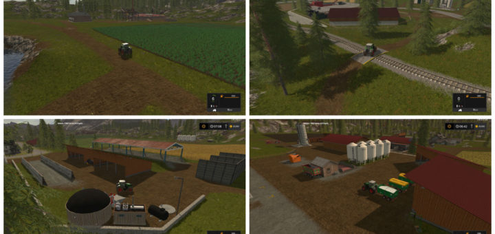 Мод карта Goldcrest valley plus plus V 2.3.1 Farming Simulator 2017