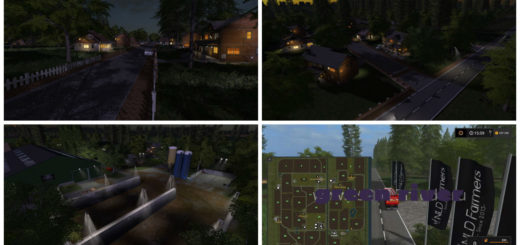 Мод карта GreenRiver-17 V 1.0 Farming Simulator 17