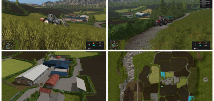 Мод карта Higher Hills 2017 V 1.0 Farming Simulator 17