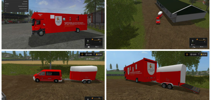 Мод Actros Horse Truck & Horse Box Farming Simulator 17