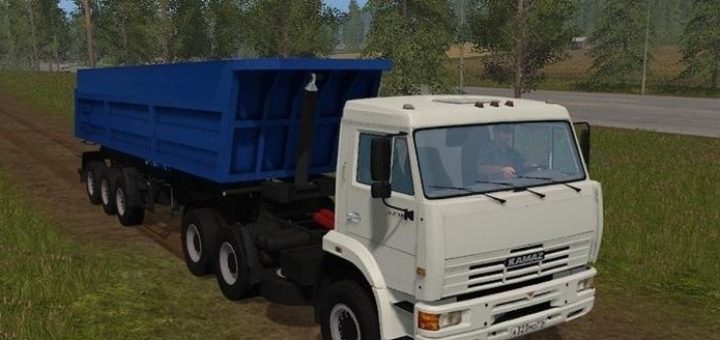 Мод Камаз KAMAZ 65116 AND SEMI-TRAILERS 1.1 Фермер Симулятор 2017