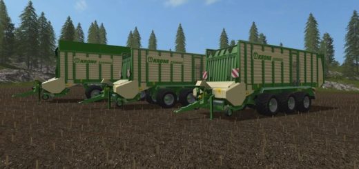 Мод прицеп Krone ZX550GD V 1.1.2.1 Farming Simulator 2017