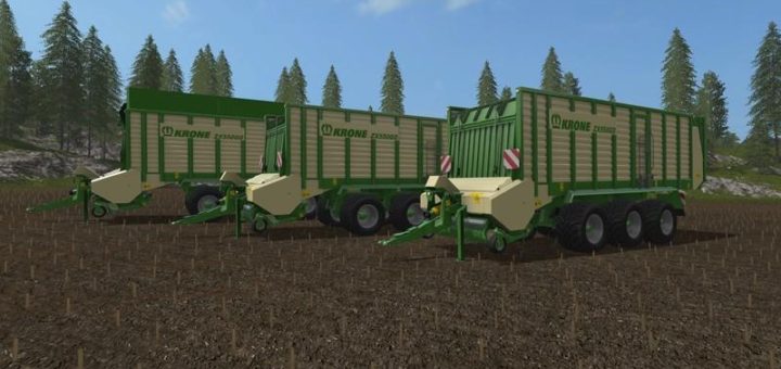 Мод прицеп Krone ZX550GD V 1.1 Farming Simulator 2017