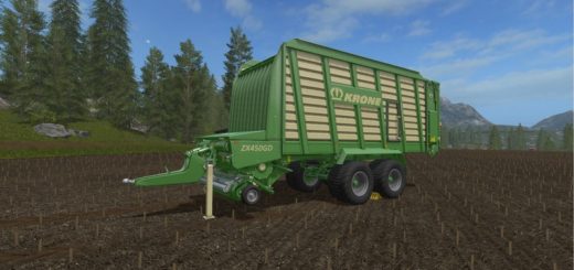 Мод прицеп Krone ZX450GD v 1.1.1.0 Farming Simulator 2017