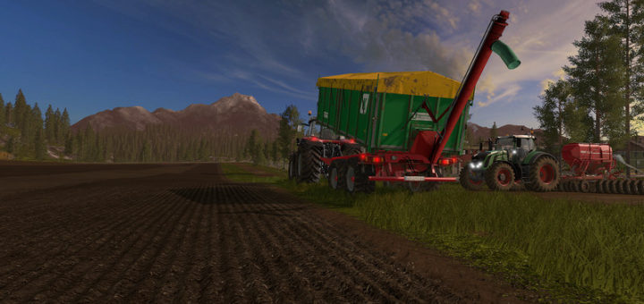 Мод прицеп Kroger TKD302 Overload v 1.0.1 pl 1 Farming Simulator 17