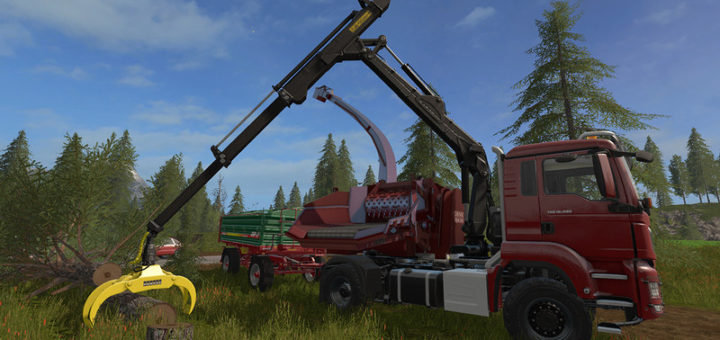Мод MAN TGS 18.480 Jenz HEM583 V 1.2 Farming Simulator 17