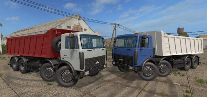 Мод МАЗ MAZ MZKT 651510 Фарминг Симулятор 2017