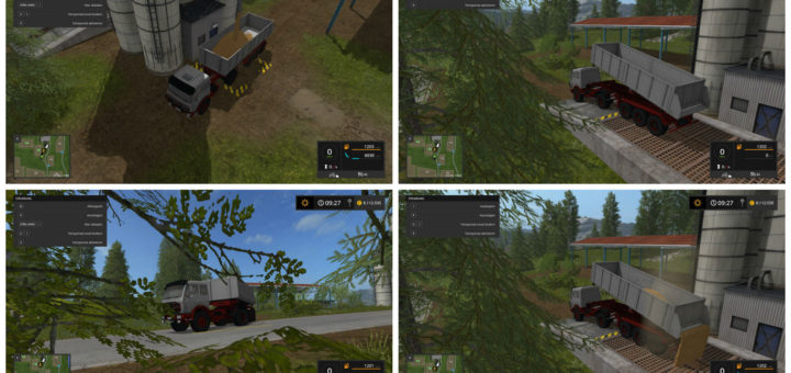 Мод грузовик Mercedes Benz NG & Tippers Trailer v 1.0 Farming Simulator 17
