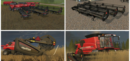 Мод жатки MacDon FD75 V 1 Farming Simulator 2017