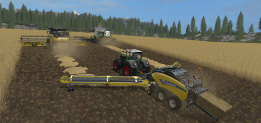 Мод тюкопресс New Holland BB1290 + Nadal R90 Telescopic v 1.0 Farning Simulator 17