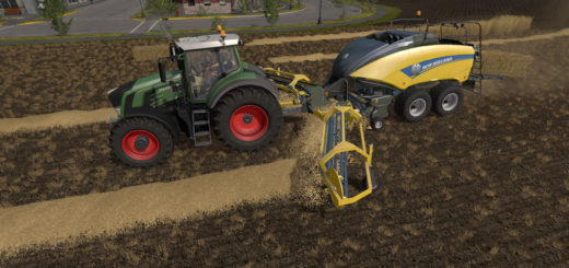 Мод тюкопресс NH BB1290 + Nadal R90 V 1.0 Farming Simulator 17