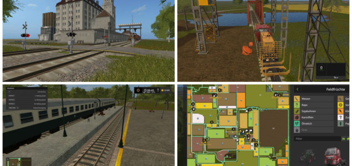 Мод карта Saxony v 1.2 Farming Simulator 17