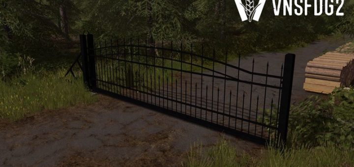 Мод ворота Sliding gate v 1.0 Placeable Farming Simulator 2017