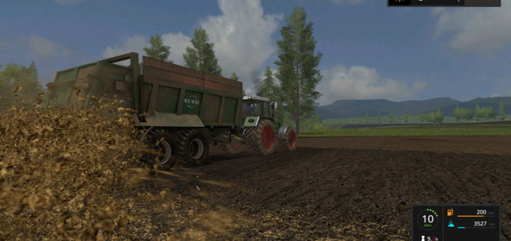 Мод прицеп Tebbe HS 180 v 1.1 Farming Simulator 2017