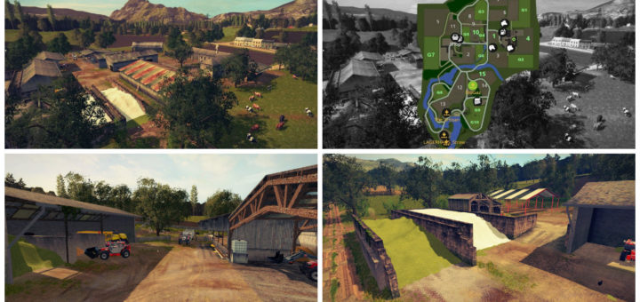 Мод карта Old Stream Farm V2 Farming Simulator 2017