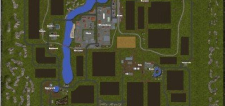 Мод карта Winterberg v1.0 Farming Simulator 2017