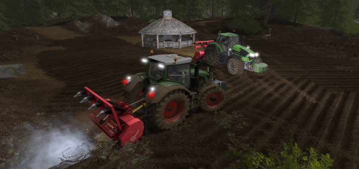 Мод измельчитель пней Ahwi FM700 V 4.0 Farming Simulator 2017